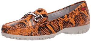 marc joseph new york women's leather made in brazil grand street golf shoe, cheddar viper, 11 m us