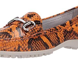 Marc Joseph New York Women's Leather Made in Brazil Grand Street Golf Shoe, Cheddar Viper, 11 M US