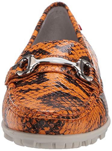 Marc Joseph New York Women's Leather Made in Brazil Grand Street Golf Shoe, Cheddar Viper, 11 M US