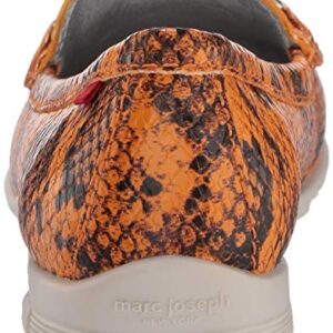 Marc Joseph New York Women's Leather Made in Brazil Grand Street Golf Shoe, Cheddar Viper, 11 M US