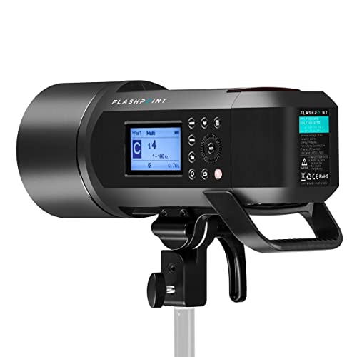 Flashpoint XPLOR 600PRO HSS Battery-Powered Monolight with Built-in R2 2.4GHz Radio Remote System (Bowens Mount) + Glow EZ Lock 16x48 Quick Strip Rectangle Softbox with Bowens Mount