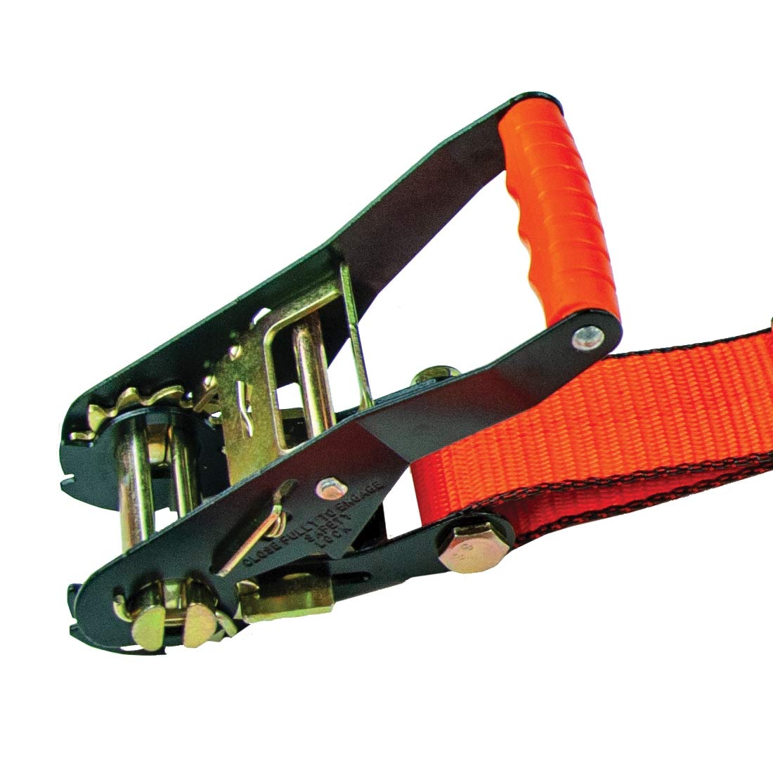 VULCAN Ratchet Strap with Flat Hooks - 2 Inch x 27 Foot - 2 Pack - PROSeries - 3,300 Pound Safe Working Load