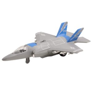 vokodo army air force fighter jet f-22 toy military airplane friction powered 1:16 scale with fun lights and sounds pretend play quality kids action bomber aircraft great gift for children boys girls