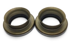 replacementkits.com brand front inner axle tube seal (2 pack) fits dana 50/60 / 61 axles replaces 36487