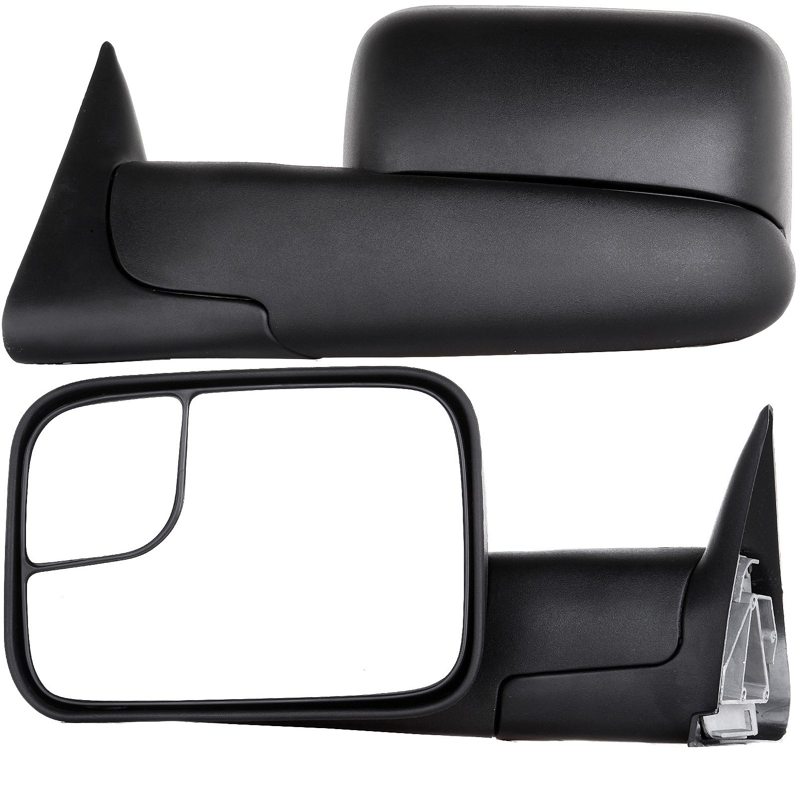 FEIPARTS Tow Mirrors Fit for 1994-2001 for Dodge for Ram 1500 2002 for Dodge for Ram 2500 for Dodge for Ram 3500 Towing Mirrors with Left Right Side Manual Operation No Heated Without Signal Light