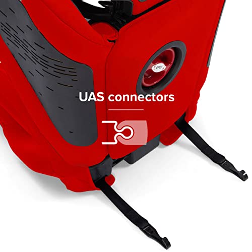 Diono Monterey 4DXT Latch, 2-in-1 High Back Booster Car Seat with Expandable Height, Width, Advanced Side Impact Protection, 8 Years 1 Booster, Red