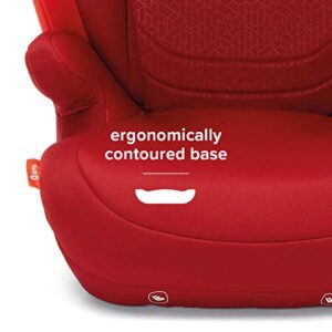 Diono Monterey 4DXT Latch, 2-in-1 High Back Booster Car Seat with Expandable Height, Width, Advanced Side Impact Protection, 8 Years 1 Booster, Red