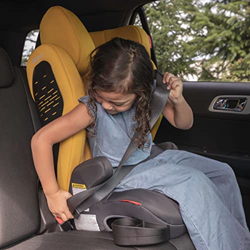 Diono Monterey 4DXT Latch, 2-in-1 High Back Booster Car Seat with Expandable Height, Width, Advanced Side Impact Protection, 8 Years 1 Booster, Red