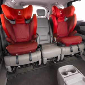 Diono Monterey 4DXT Latch, 2-in-1 High Back Booster Car Seat with Expandable Height, Width, Advanced Side Impact Protection, 8 Years 1 Booster, Red