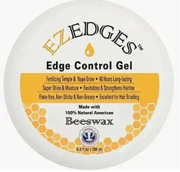 Edge Control Gel ｜ Super Shine & Moisture ｜ Flake-Free, Non-Sticky & Non-Greasy ｜ Excellent for Hair Braiding