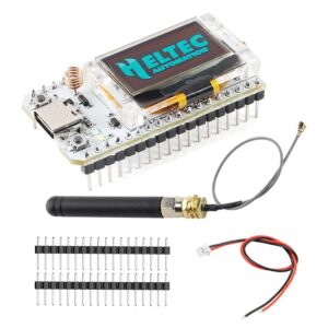 hiletgo esp32 v3 lora v3 sx1262 0.96 inch oled display development board wifi bluetooth dual core 240mhz cp2102 and 863-928mhz antenna for arduino smart home wifi lora 32(unsoldered)