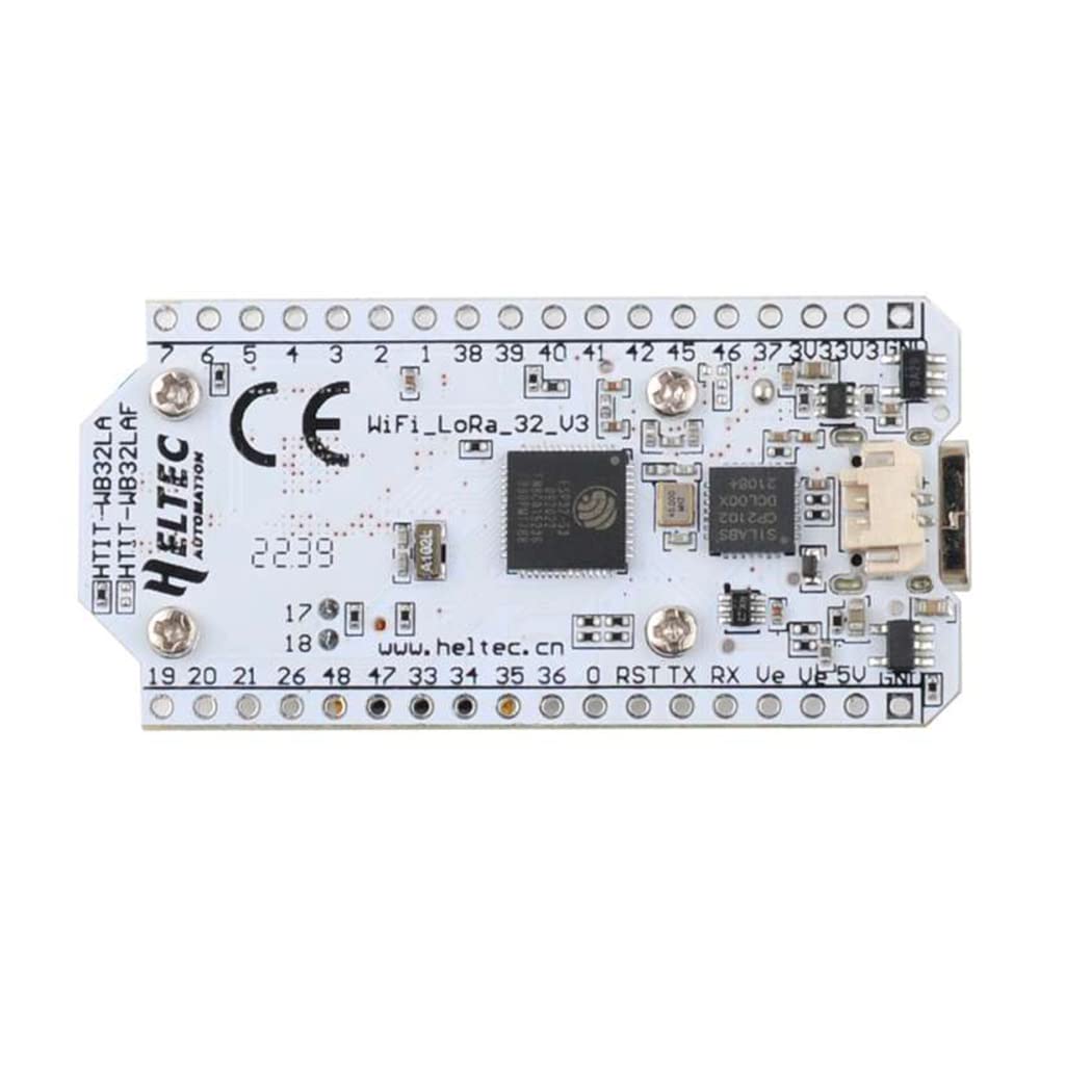 HiLetgo ESP32 V3 LoRa V3 SX1262 0.96 inch OLED Display Development Board WiFi Bluetooth Dual Core 240MHz CP2102 and 863-928MHz Antenna for Arduino Smart Home WiFi LoRa 32(Unsoldered)