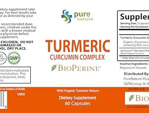 PureNature Turmeric Curcumin Extract Complex (1 Bottle)