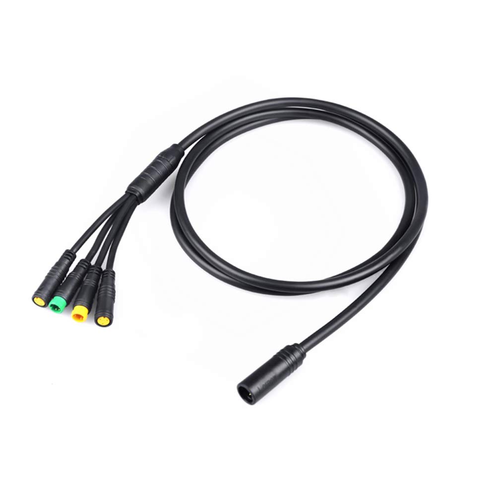 Waterproof 1T4 EB-Bus Cable Harness for Bafang BBS BBS01 BBS02 BBSHD Mid Motor Display Brake Lever Thumb Throttle Connector