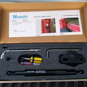 Winunite Compatible with 2015-2024 F150 Tailgate Assist Shock Truck Lift Assist Fits for Truck Tailgate Accessories Soft Open Easy Down(All Tools Provided)