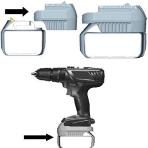AuthFrank MT20BSL Battery Converter Adapter for Makita 18V Li-ion Battery BL1830 BL1860 Used to for Bosch 18V Lithium Battery