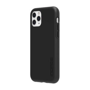 incipio dualpro dual layer case for apple iphone 11 pro with flexible shock-absorbing drop-protection - black