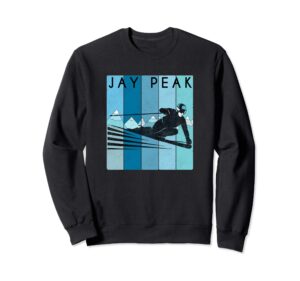 retro jay peak, vermont design - vintage snow ski sweatshirt