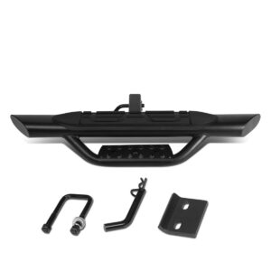 dna motoring pt-ztl-8117 2 inches receiver 36.5 inches x 3.75 inches towing hitch step bar,black