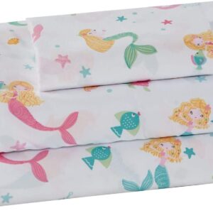 Size Sheet Set Pink Mermaid For Girls/Teens Mermaids Shells Fishes Turtles New # Pink Mermaid (Twin)