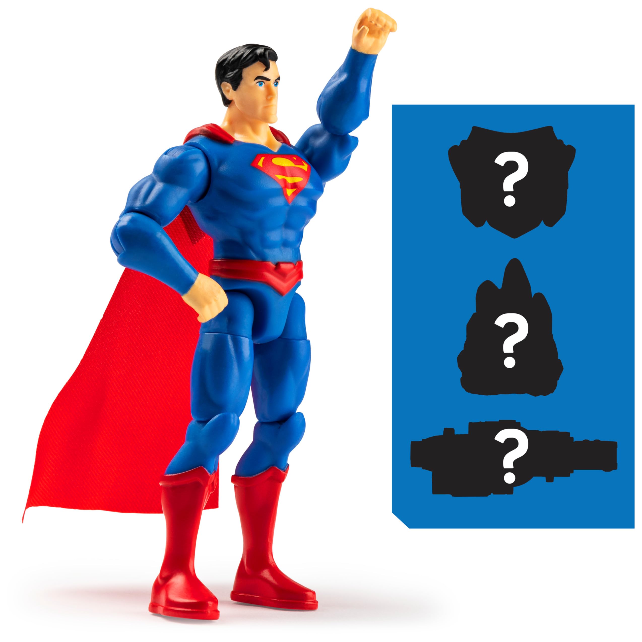 DC Comics, 4-Inch SUPERMAN and CYBORG Action Figure 2-Pack with 6 Mystery Accessories, Adventure 1