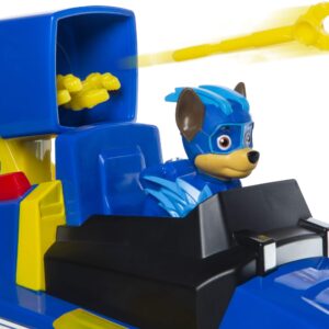 Paw Patrol, Mighty Pups Charged Up Chase Transforming Deluxe Vehicle Preschool Toy with Lights and Sounds