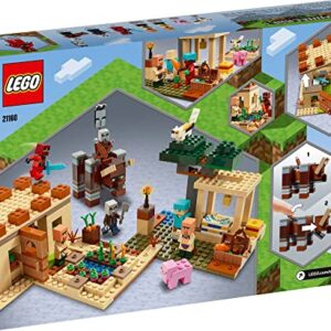 LEGO Minecraft The Illager Raid 21160 Building Toy Set Gift for Boys and Girls who Love Minecraft and Kai (562 Pieces)