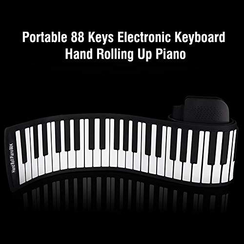 Rolling Piano, Portable 88 Keys Electronic Keyboard Hand Rolling Piano Built-in Rechargeable Battery