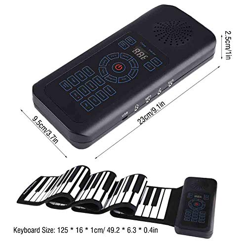 Rolling Piano, Portable 88 Keys Electronic Keyboard Hand Rolling Piano Built-in Rechargeable Battery