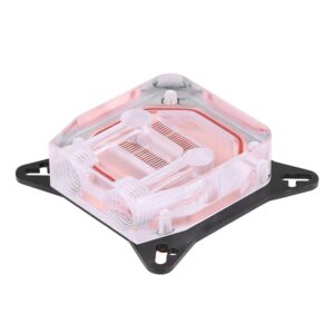 GPU Water Block, Computer Universal Water Cooling Block, GPU Waterblock Copper Base POM Cover with Waterway, Acrylic Water Cooling System Parts Radiator Clear Kits for DIY PC