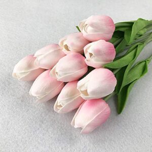 shlutesoy Artificial Flower, 1 Bouquet Artificial Tulip Home Garden Wedding Flower Arrangement Desktop Decor - Light Pink 5pcs