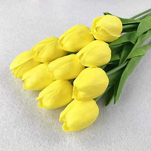 shlutesoy Artificial Flower, 1 Bouquet Artificial Tulip Home Garden Wedding Flower Arrangement Desktop Decor - Light Pink 5pcs