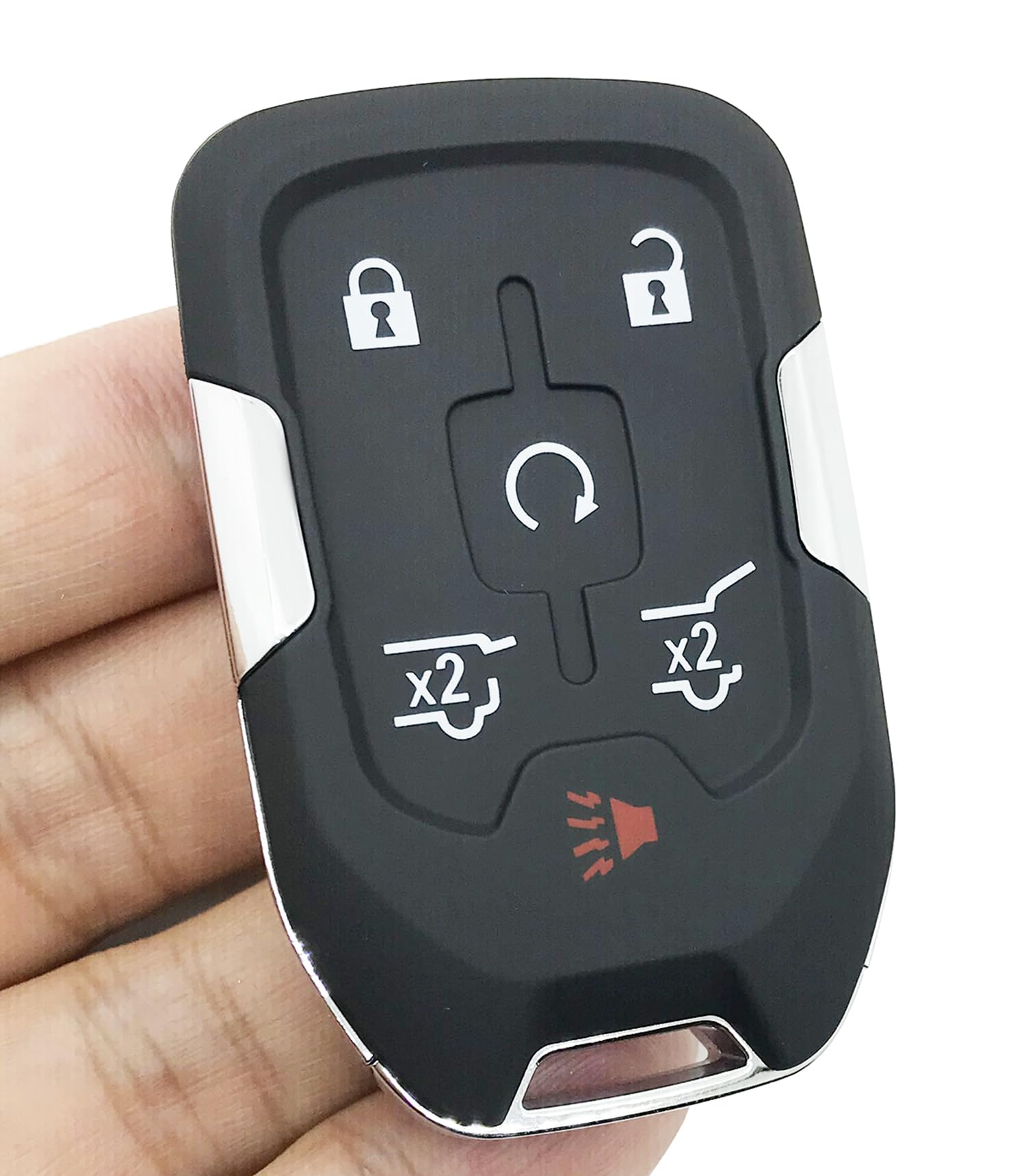 Horande Replacement Key Fob Cover Case fit for 2014 2015 2016 2017 Chevy Tahoe Suburban Silverado GMC Yukon Keyless Entry Key Fob Shell