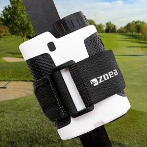 zoea magnetic rangefinder mount strap for golf cart railing, adjustable rangefinder mount/holder/strap/band with strong magnet securely attach to most rail/bar/frame of golf cart (1.5)