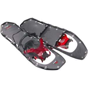 msr lightning ascent women's backcountry & mountaineering snowshoes with paragon bindings, 25 inch pair, gunmetal