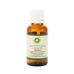 r v essential pure ​black currant carrier oil 100ml (3.38oz)- ribes nigrum (100% pure and natural cold pressed)
