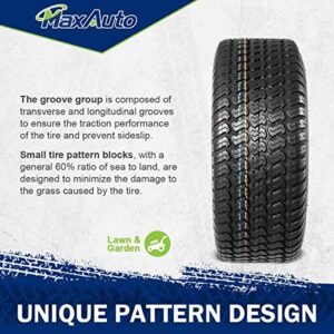 MaxAuto 18X6.50-8 18x6.5x8 Turf Saver Lawn Mower Golf Cart Tire 4PR, Set of 2