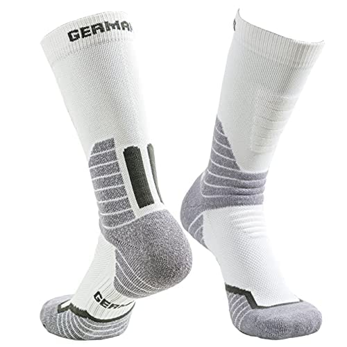 Hiking Work Boot Socks for Men & Women w/Anti-Stress Moisture Wicking Germanium & Coolmax All Season 2 pairs X-Large