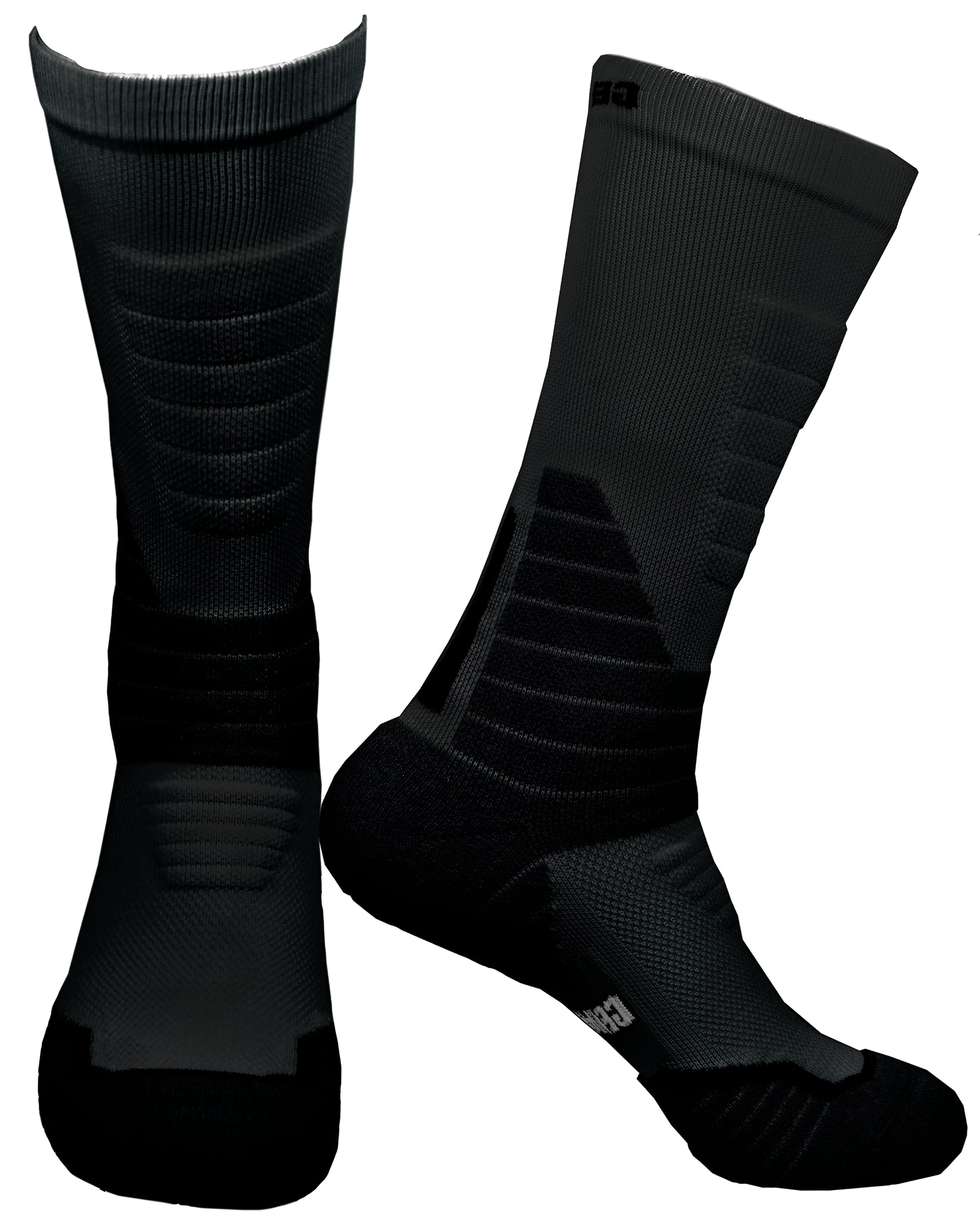 Hiking Work Boot Socks for Men & Women w/Anti-Stress Moisture Wicking Germanium & Coolmax All Season 2 pairs X-Large