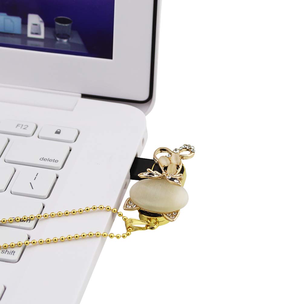 Novelty Animal Cat Shape 64GB USB 2.0 Flash Drive Diamond Crystal Memory Stick Pen Drive Flash Disk Thumb Drive