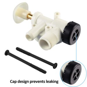 385314349 Toilet Water Valve Assembly RV Camper Trailer Toilet Repair Kit Compatible with Sealand Ecovac Vacuflush Flush Toilets Replacement for Foot Pedal Toilets Except 300 310 320 Model