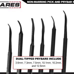 ARES 16003-6-Piece Non-Marring Pick and Prybar Set - Protects Fasteners, O-Rings, Seals, Gaskets, and Trim on Automotive and Electronics Applications During Use