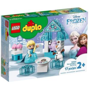 lego duplo disney frozen toy featuring elsa and olaf's tea party 10920 disney frozen gift for kids and toddlers (17 pieces)