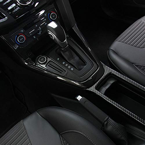 ruihe 3pc Carbon Fiber Color ABS Inner Gear Shift Panel Cover Trim Fit for Ford Focus 2015 2016 2017 2018 MK3 RS ST LHD