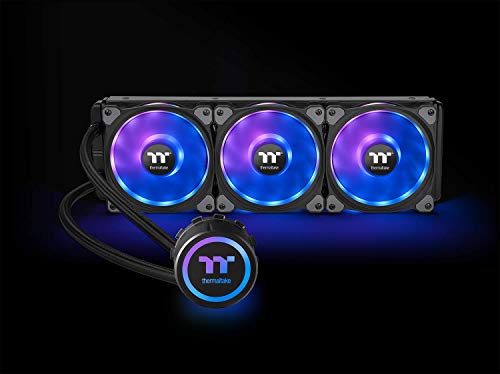 Thermaltake Floe DX 360mm, Dual Ring LED, 16.8 Million Color Software Enabled (TT RGB Plus/Alexa/Razer Chroma), AMD (AM5/AM4)/Intel (LGA 2066/1200), AIO CPU Liquid Cooler CL-W256-PL12SW-B