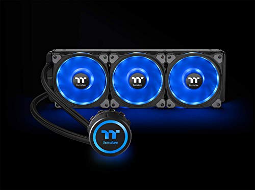 Thermaltake Floe DX 360mm, Dual Ring LED, 16.8 Million Color Software Enabled (TT RGB Plus/Alexa/Razer Chroma), AMD (AM5/AM4)/Intel (LGA 2066/1200), AIO CPU Liquid Cooler CL-W256-PL12SW-B