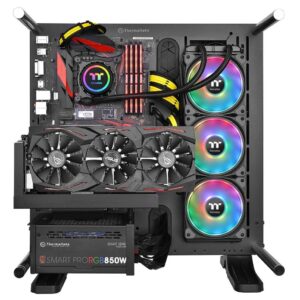 Thermaltake Floe DX 360mm, Dual Ring LED, 16.8 Million Color Software Enabled (TT RGB Plus/Alexa/Razer Chroma), AMD (AM5/AM4)/Intel (LGA 2066/1200), AIO CPU Liquid Cooler CL-W256-PL12SW-B