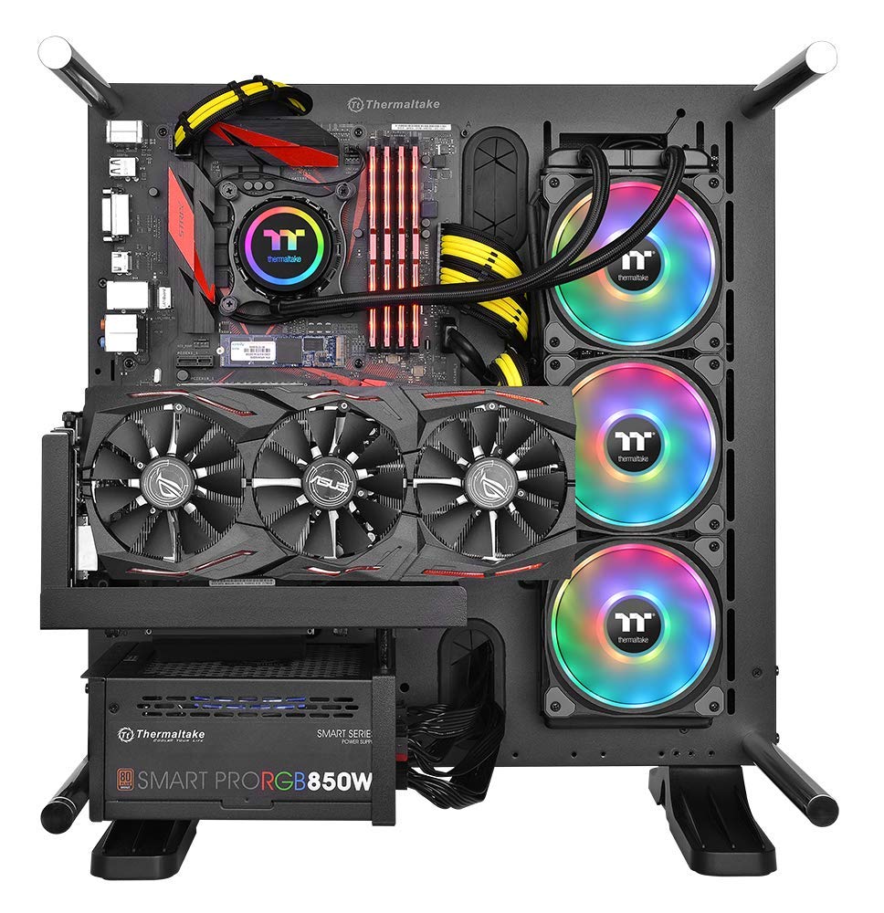 Thermaltake Floe DX 360mm, Dual Ring LED, 16.8 Million Color Software Enabled (TT RGB Plus/Alexa/Razer Chroma), AMD (AM5/AM4)/Intel (LGA 2066/1200), AIO CPU Liquid Cooler CL-W256-PL12SW-B