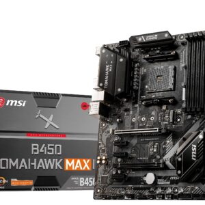 MSI Arsenal Gaming AMD Ryzen 2ND and 3rd Gen AM4 M.2 USB 3 DDR4 DVI HDMI Crossfire ATX Motherboard (B450 TOMAHAWK MAX II)