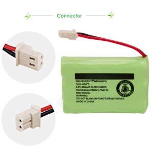 GEILIENERGY BT188645/BT288645 3.6V 900mAh Ni-MH Battery Pack, Also Compatible with VTech BT207695 VM312 VM3251 VM3252 VM3261 Digital Video Baby Monitor(1 Pack)